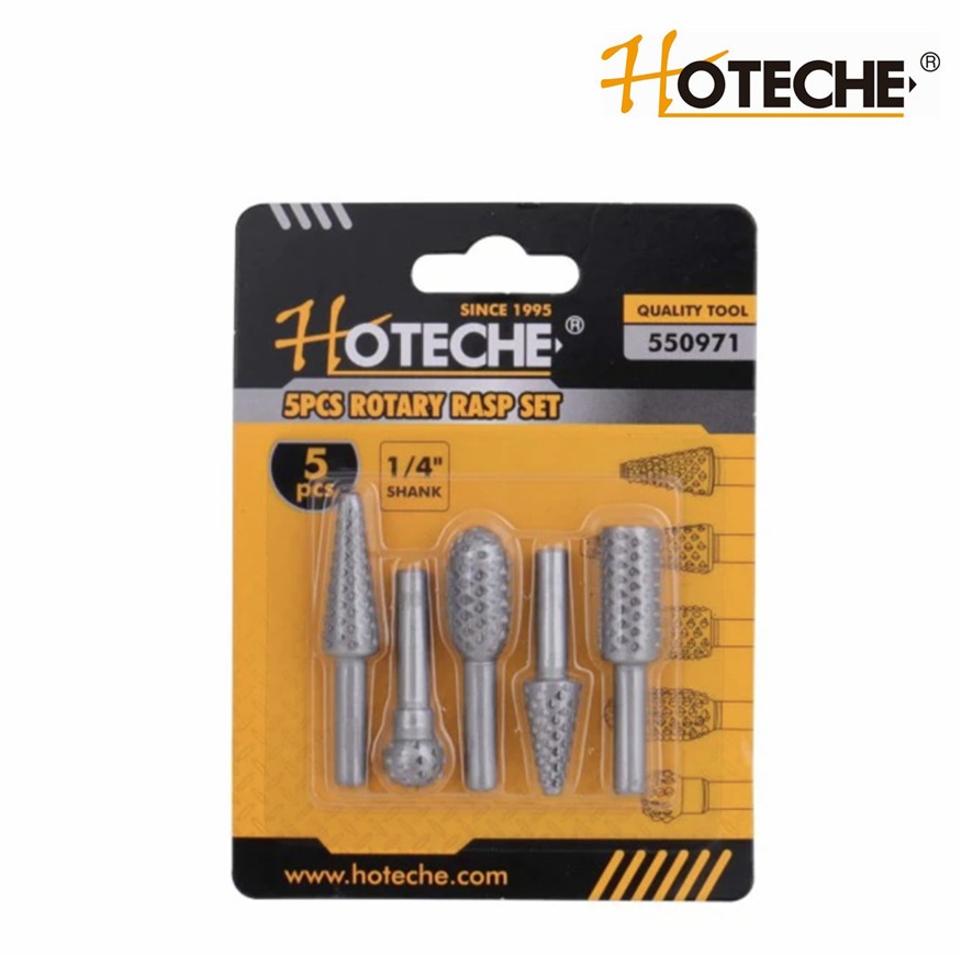 Hoteche Set of rasps for rotary drills 5 pcs HT550971