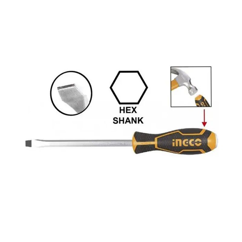 Slotted Go-Through Screwdriver 6*150mm color option