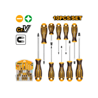 ingco Ingco 10 Pcs Screwdriver Set