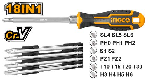 18 IN 1 Screwdriver set 160mm