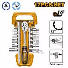 مجموعة مقابس 17 قطعة مقاس 1/2 بوصة