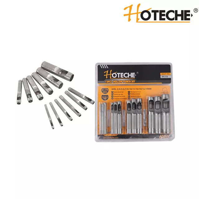 12pcs Hollow Punch Set
