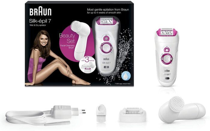 براون SE7-539 تعمل مع رطب و جاف لل نساء - اجهزة نزع الشعر