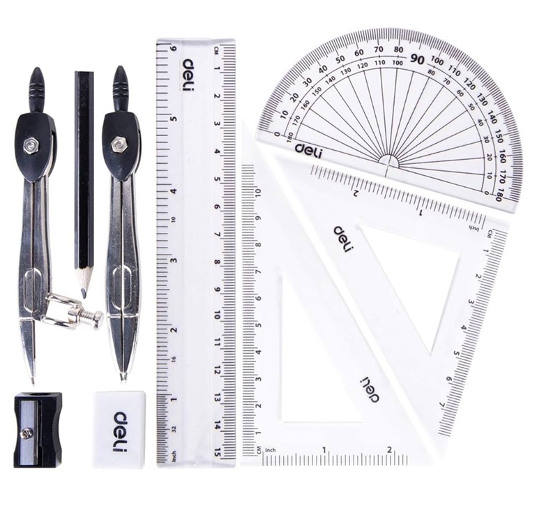 Deli Orbit Classic Metal Compass 9s