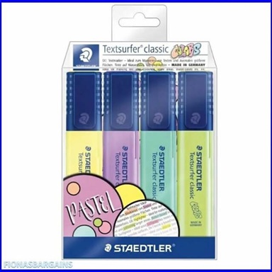 Textsurfer Classic Highlighter in Pastel Colors - Pack of 4