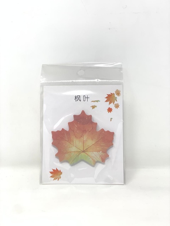 30 ورقة ملاحظات لاصقة بتصميم أوراق إبداعية color option