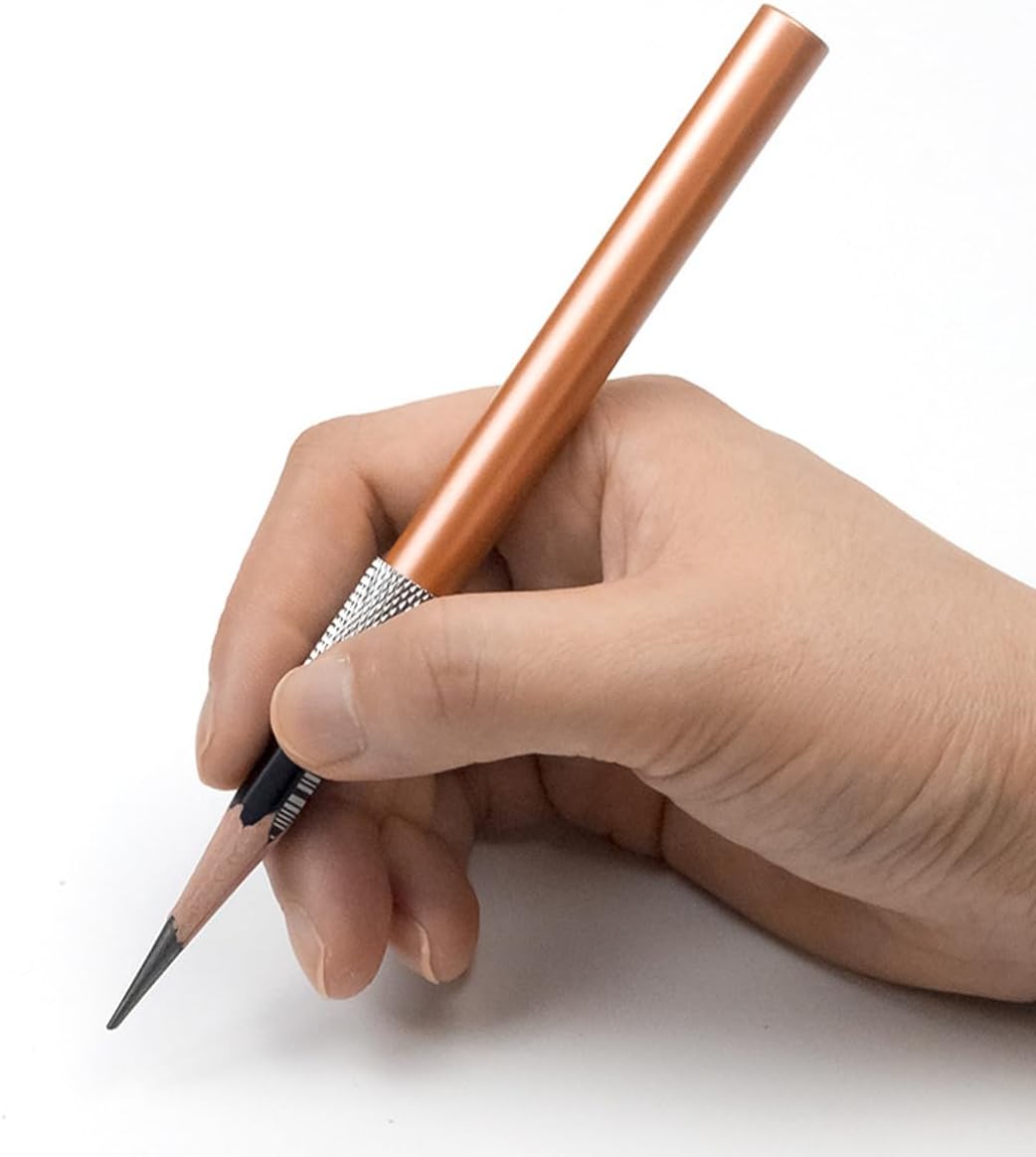 Pencil Extender Holder One Head Metal Handle