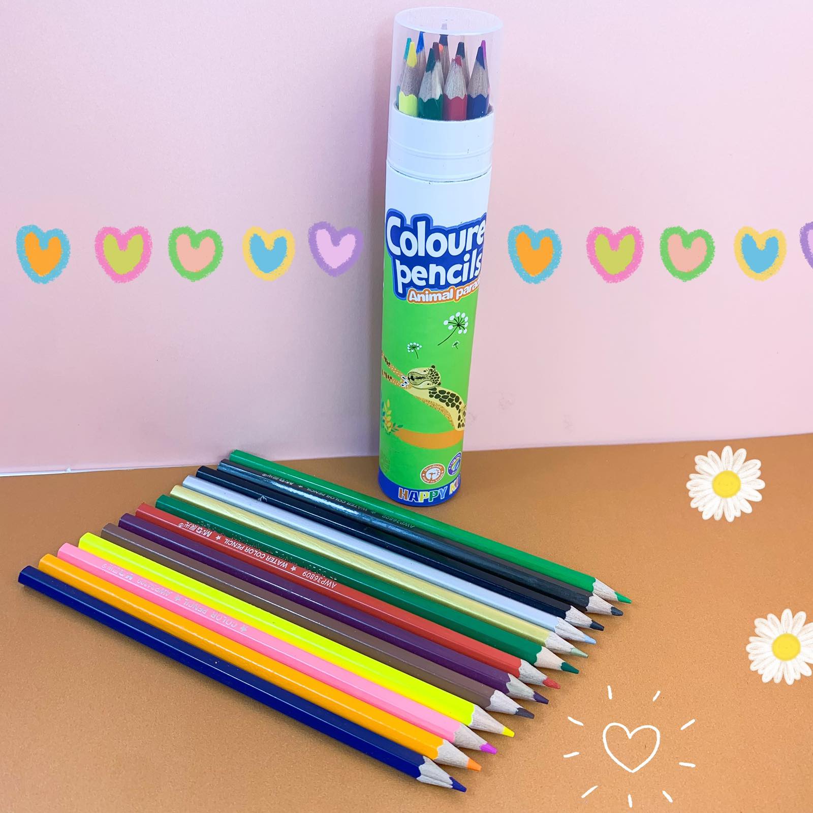 12 قەڵەمی ڕەنگاوڕەنگ color option