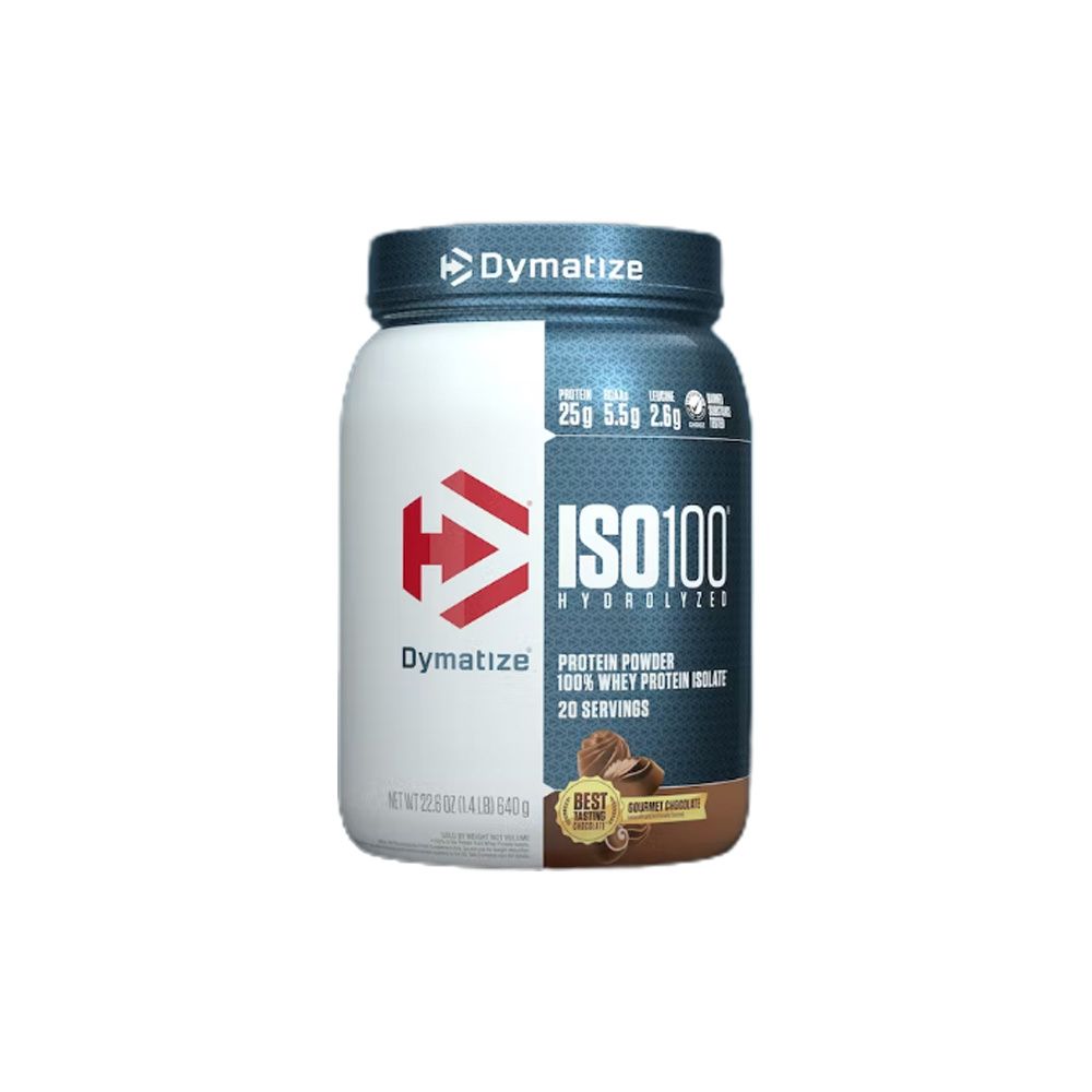 Dymatize ISO100 Hydrolyzed Protein Powder, 100% Whey Isolate Protein, 25g of Protein,,Gourmet chocolate