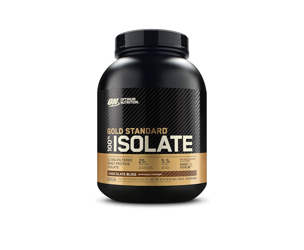 Optimum Nutrition Gold Standard 100% Isolate, Rich Chocolate, 2.91 Pounds, 44 Servings