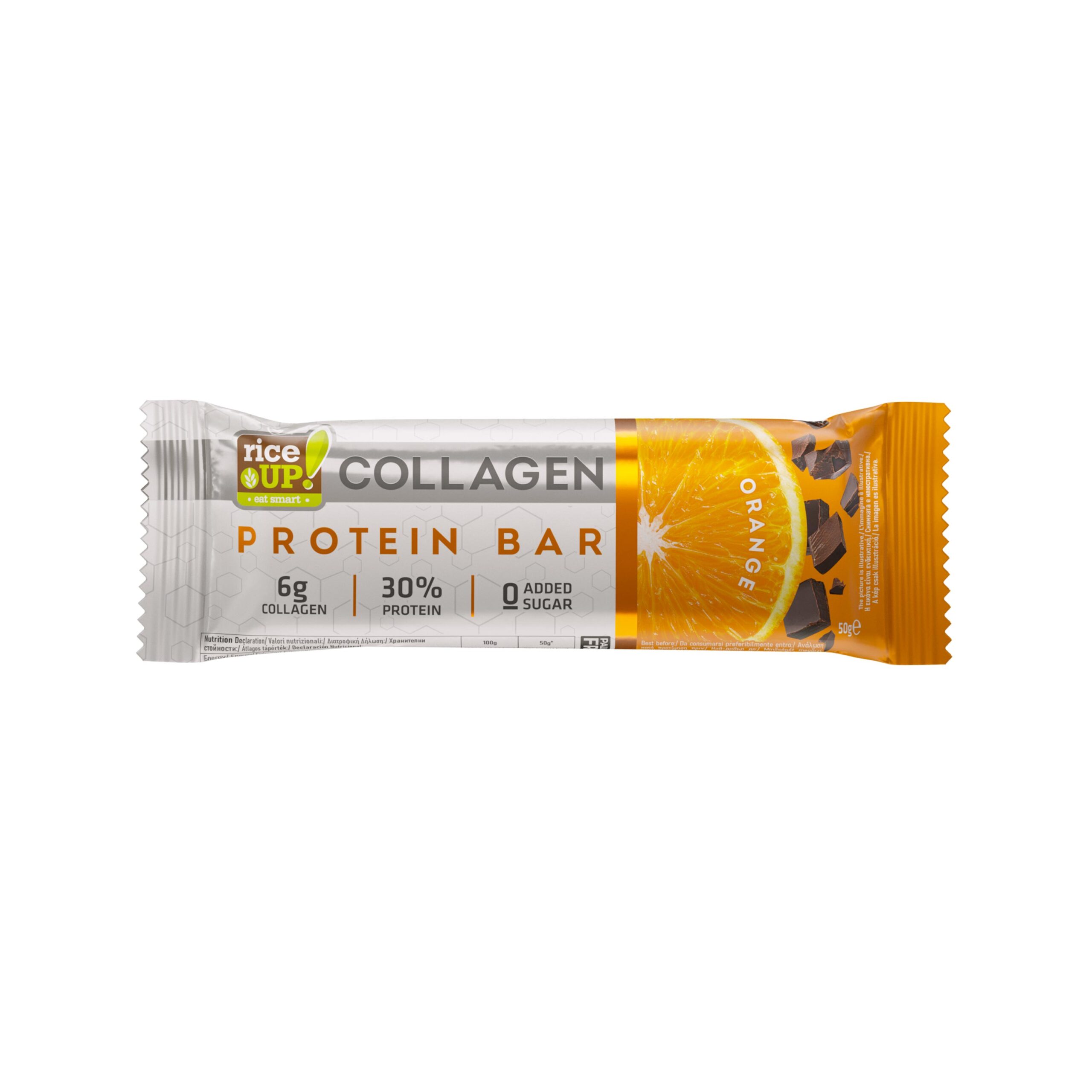 RiceUP! Collagen Protein Bar orange color option