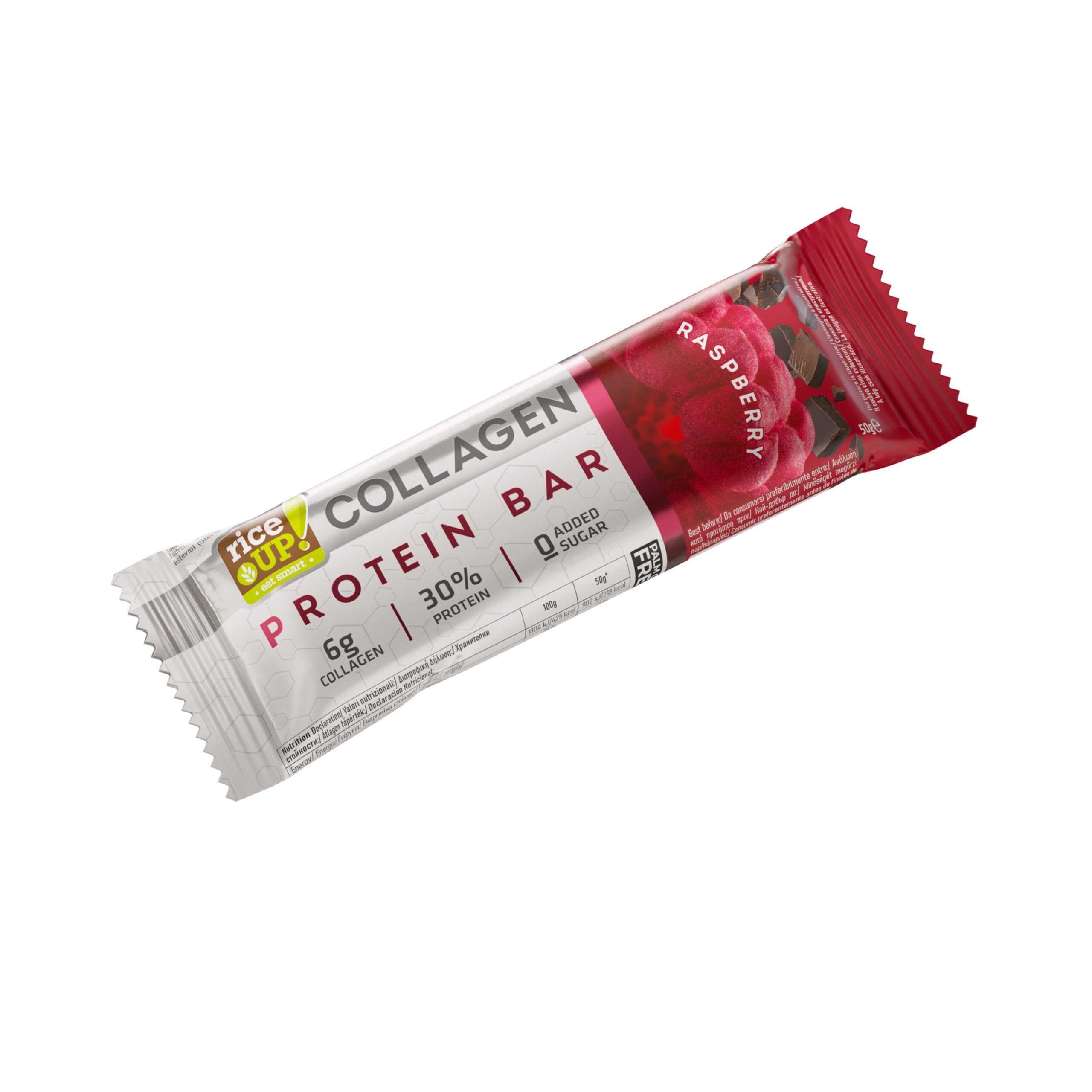RiceUP! Collagen Protein Bar raspberry