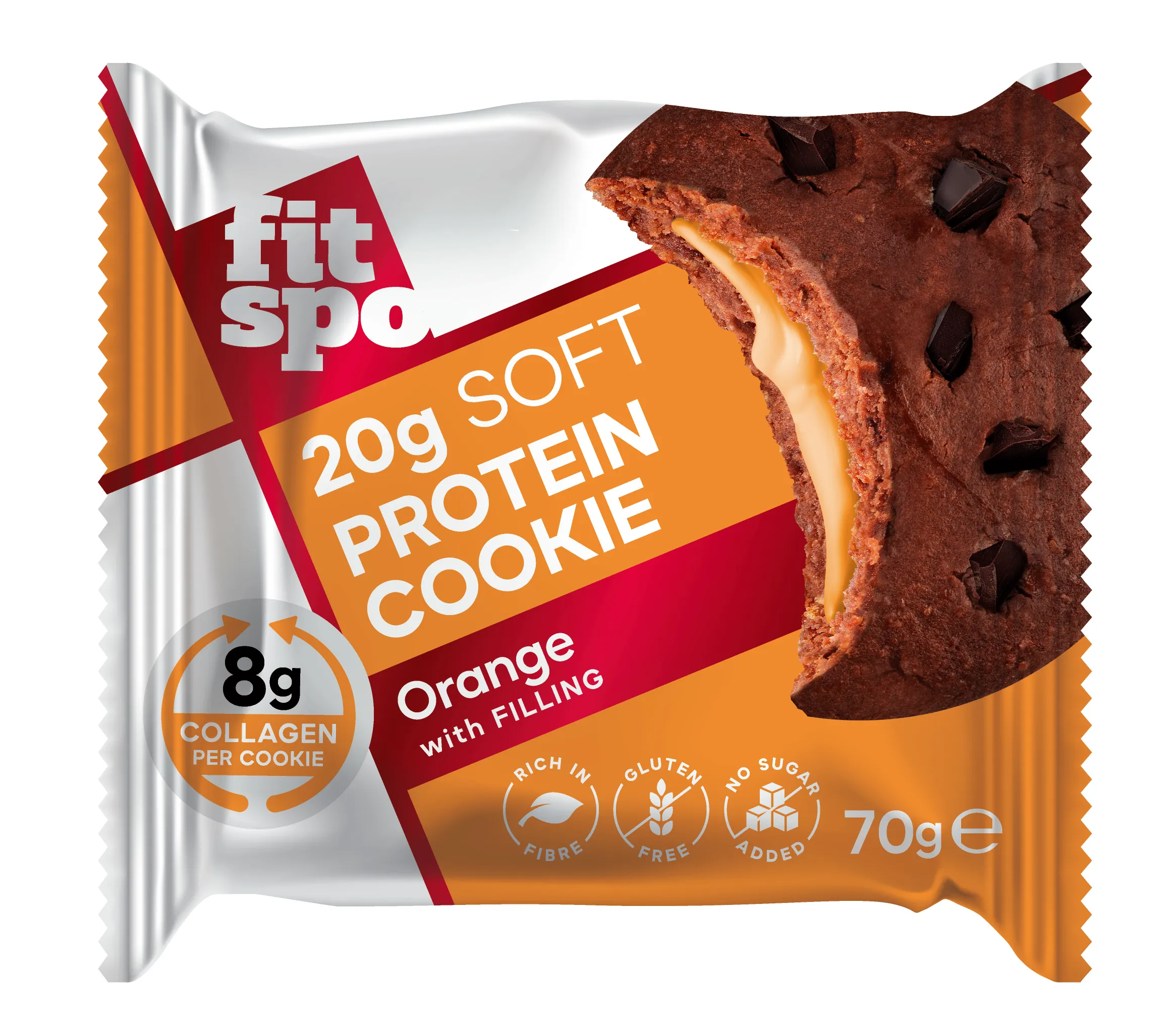 fit spo protein cookie orange 70g