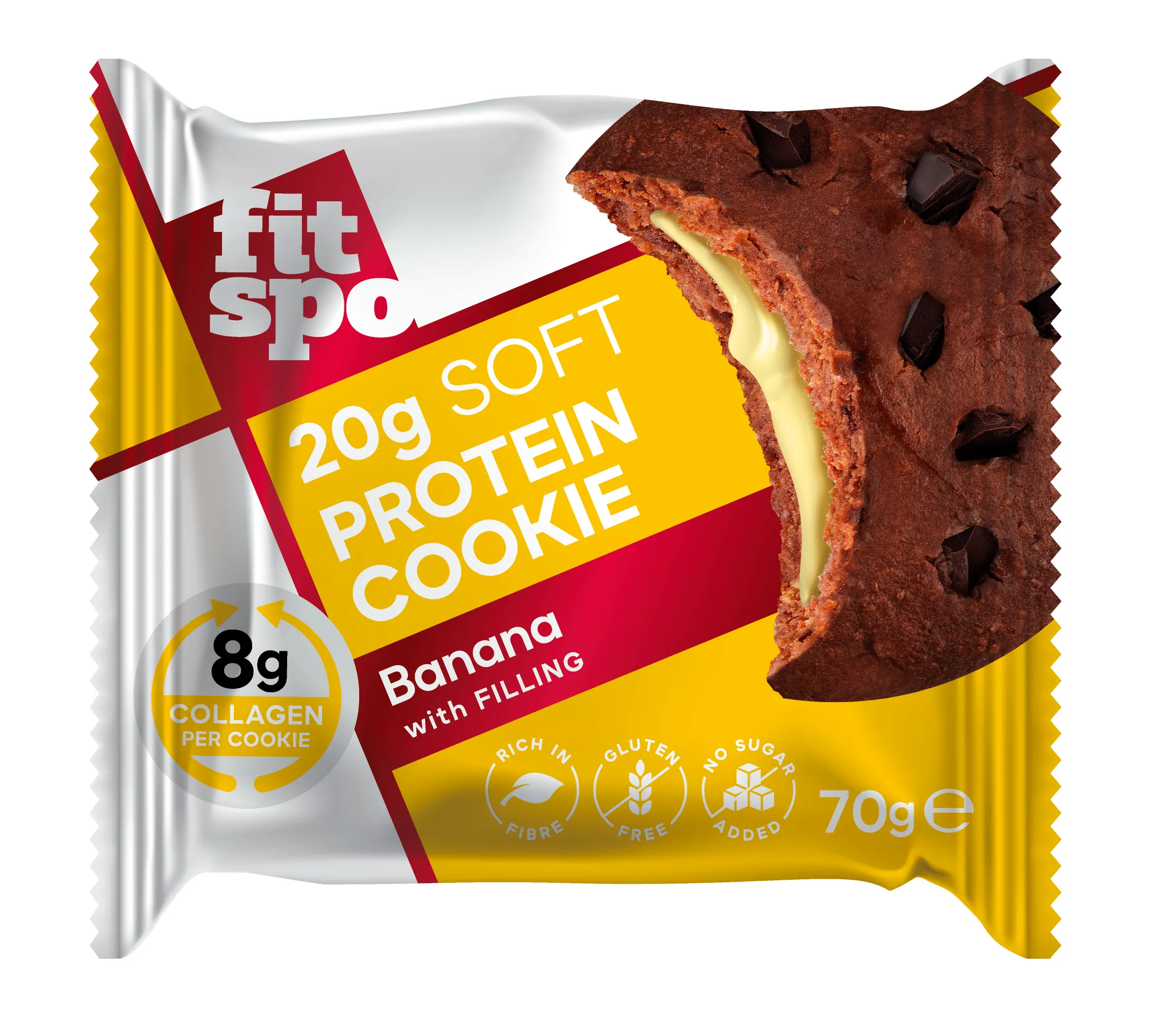 fit spo protein cookie banana 70g