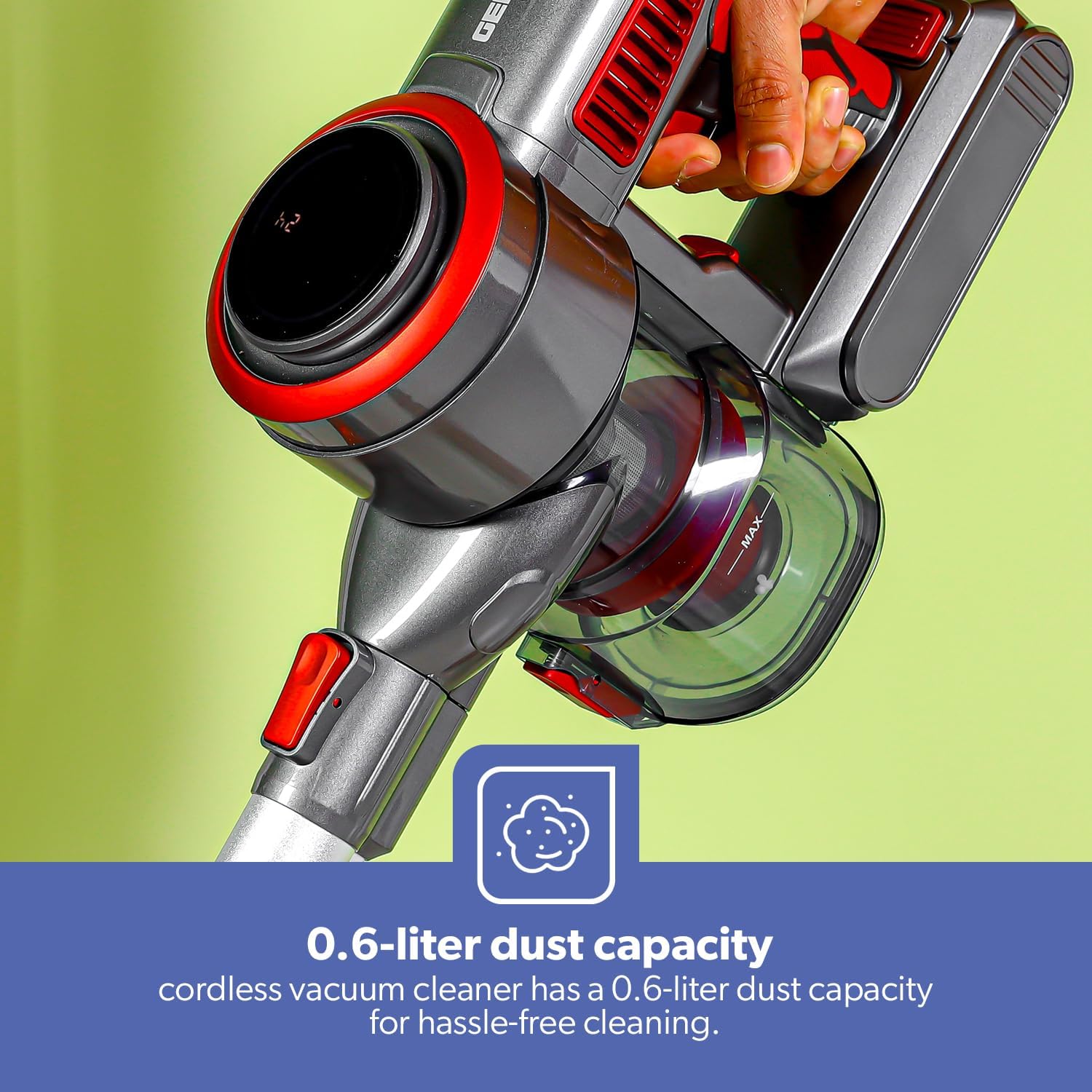 مكنسة كهربائية لاسلكية قابلة لإعادة الشحن من جيباس - GVC19038