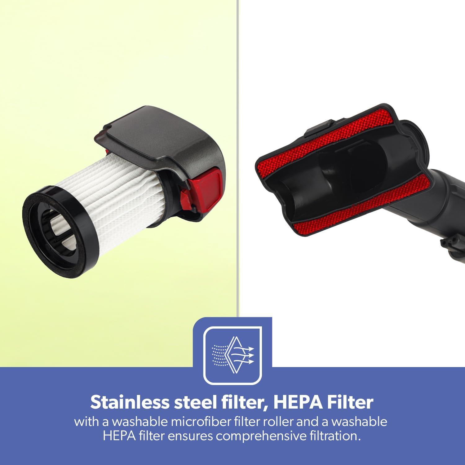 مكنسة كهربائية لاسلكية قابلة لإعادة الشحن من جيباس - GVC19038