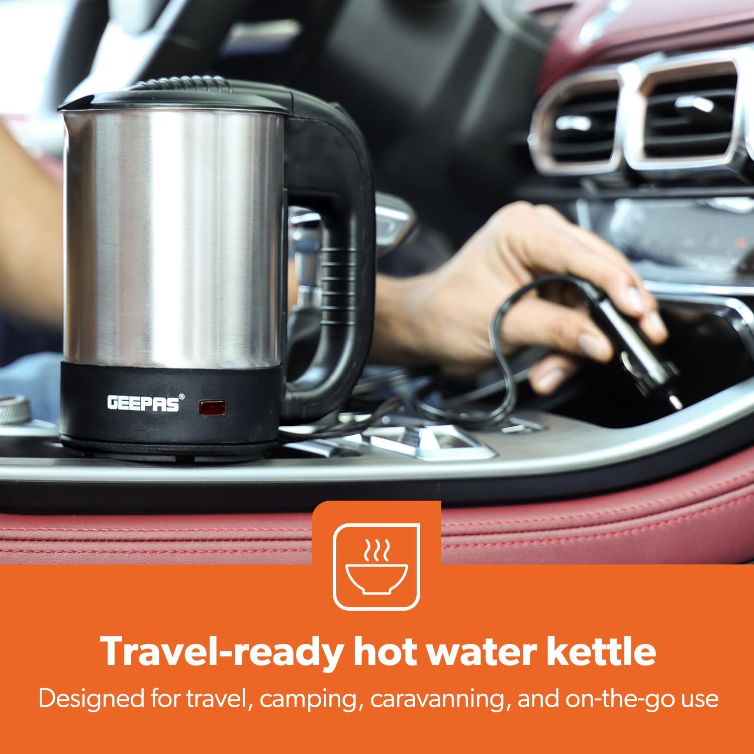 غلاية شاحنة من الفولاذ المقاوم للصدأ من جيباس بسعة 0.5 لتر GK38047