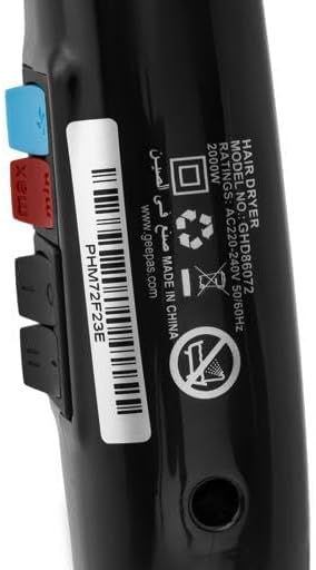 Geepas 2000 W Hair Dryer- GHD86072