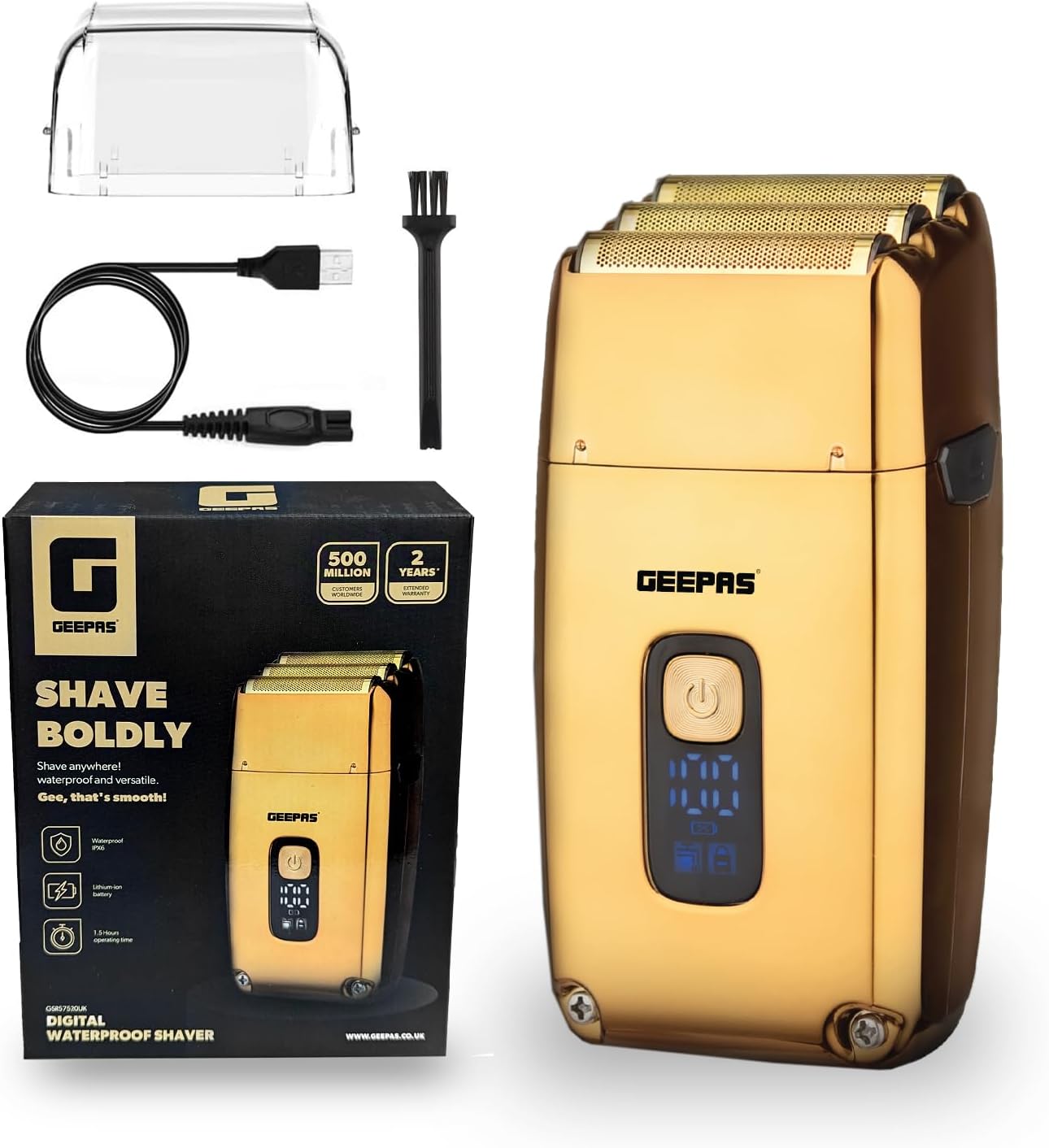 GEEPAS Foil Shaver Electric Razor for Men