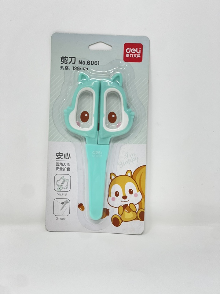 مقص طلابي مع غطاء color option