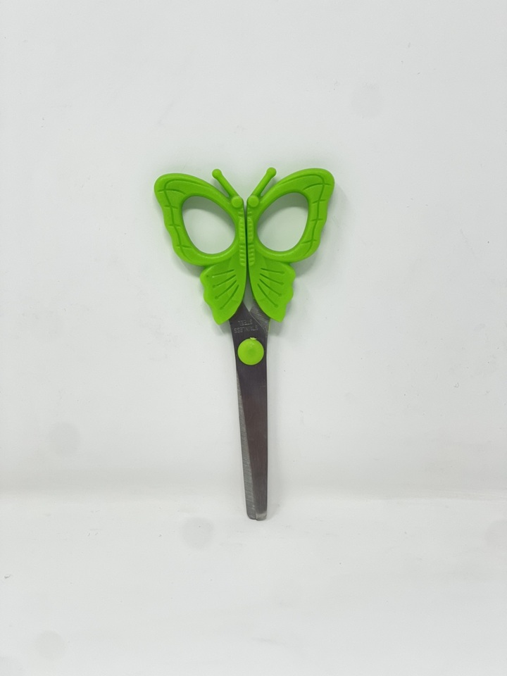Butterfly Shaped Plastic Scissors with Handle for Kids