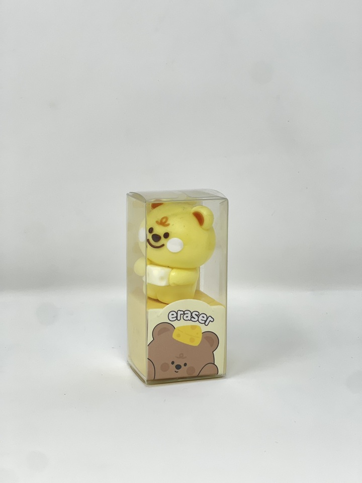 3D Bear Cheese Eraser color option