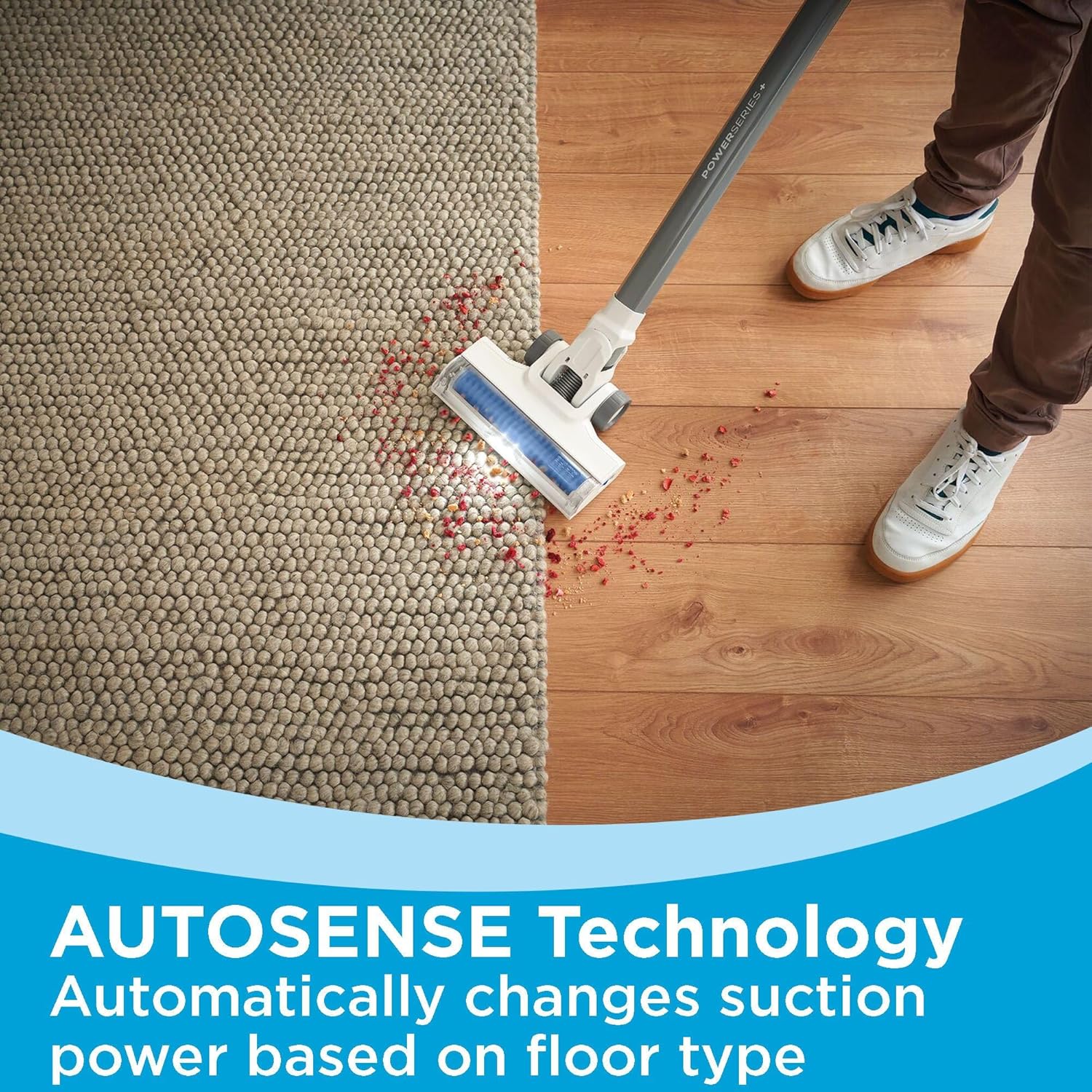 Black+Decker PowerSeries 16V Max Rechargeable Cordless Upright Vacuum with LED