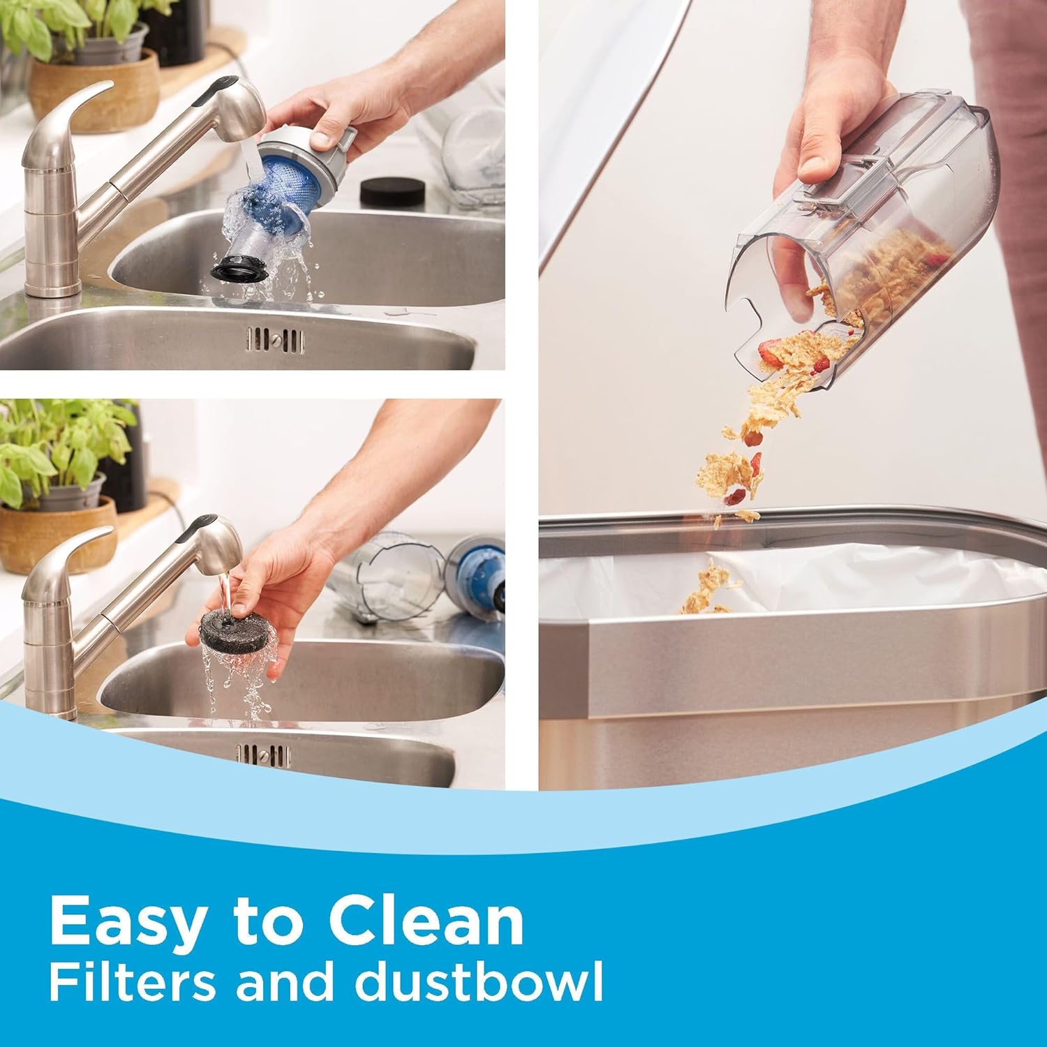 Black+Decker PowerSeries 16V Max Rechargeable Cordless Upright Vacuum with LED