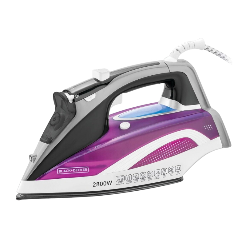 Black & Decker 2800W Digital Steam Iron, Multicolor