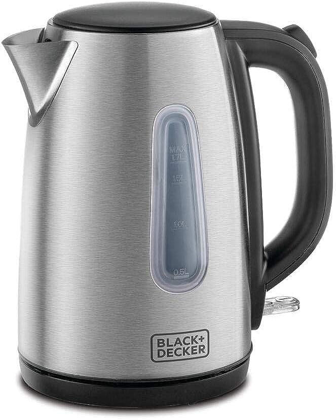 Black & Decker Stainless Steel Kettle with Concealed Heating Coil, 1.7L - JC450-B5