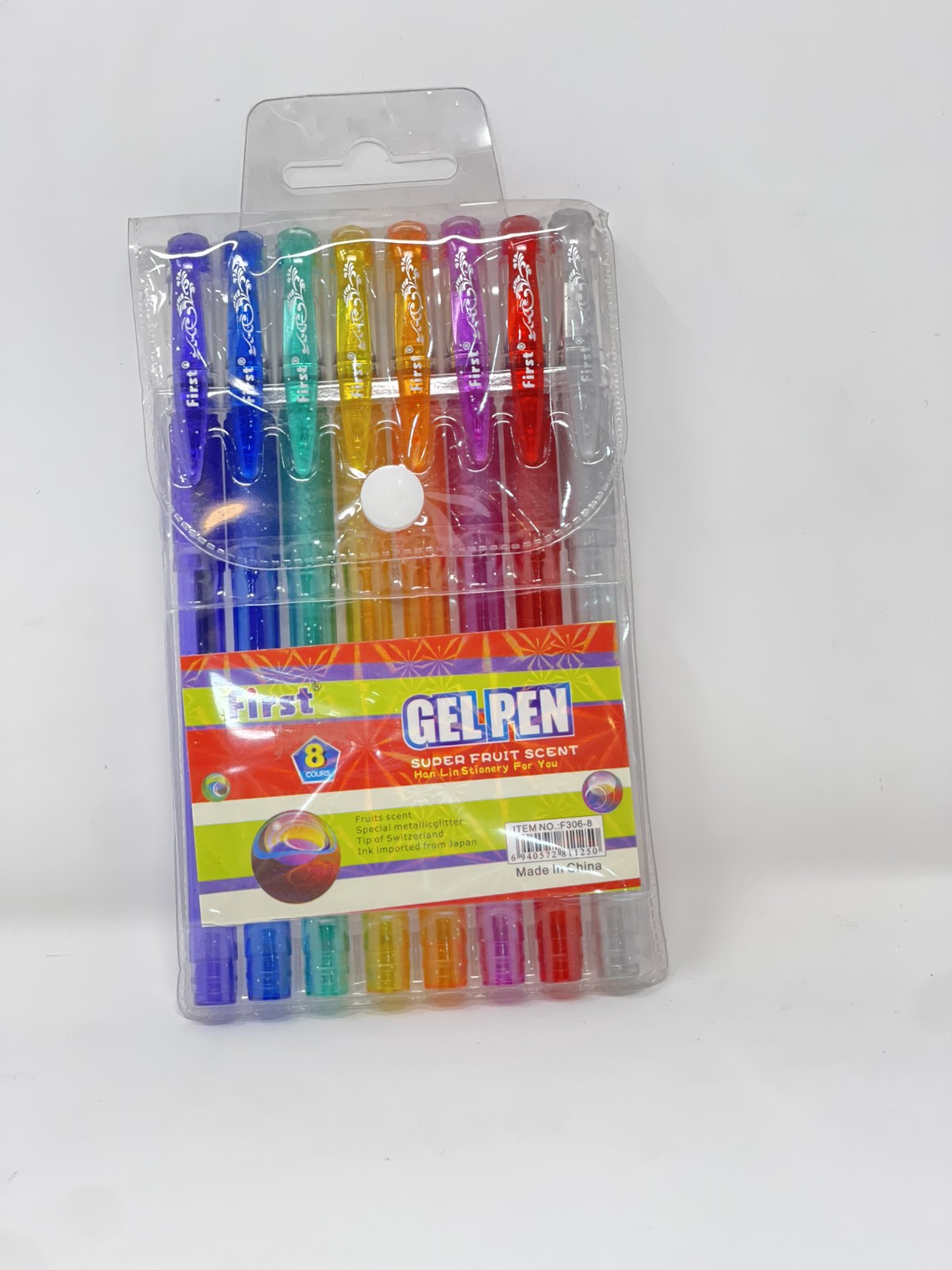 سێتی قەڵەم جافی گلیتەر 8 ڕەنگ