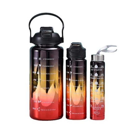 Set Portable Water Bottle - 3Pcs