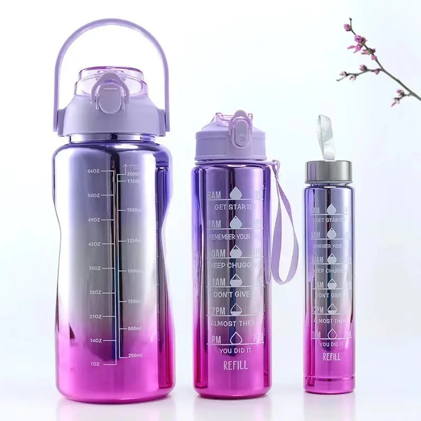 سێت بوتڵی ئاوی گەورە - 3Pcs