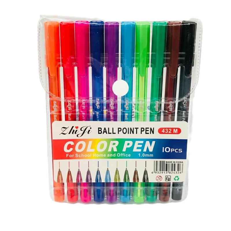 BALL POINT PEN SET 10 COLORS