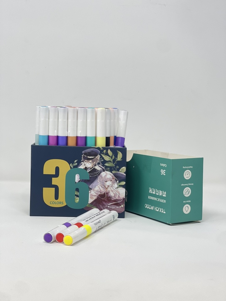 36 ڕەنگی ئەکریلیک ڕۆک مارکەر color option