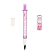 قلم جاف +هايلايتر +ختم  شكل السرنجة