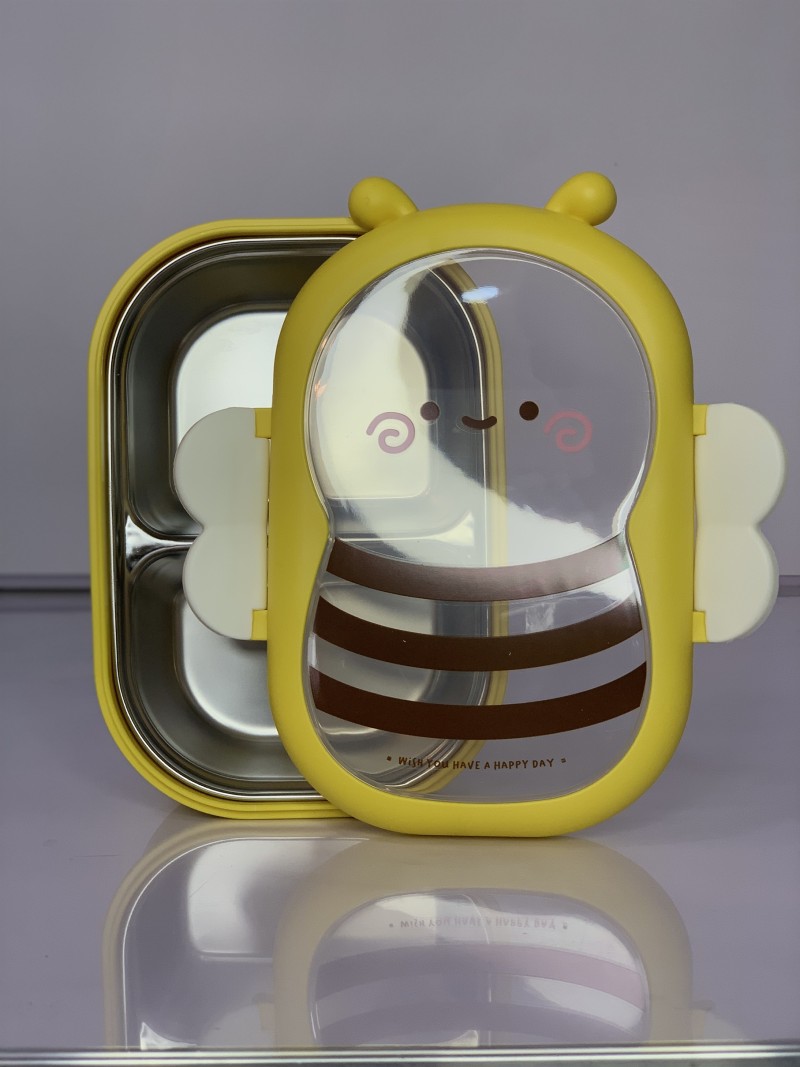 Portable Stainless Steel Leakproof Bento Lunch Box Cartoon Microwave color option