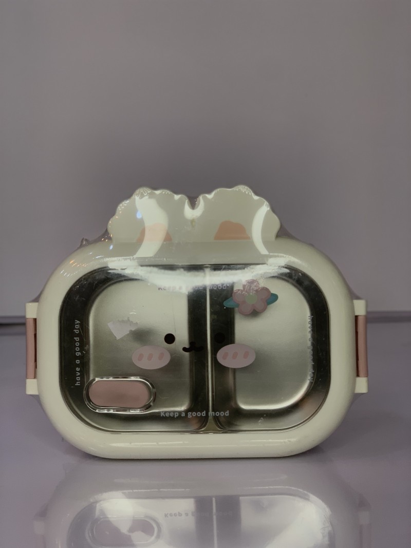 Portable Stainless Steel Leakproof Bento Lunch Box Cartoon Microwave