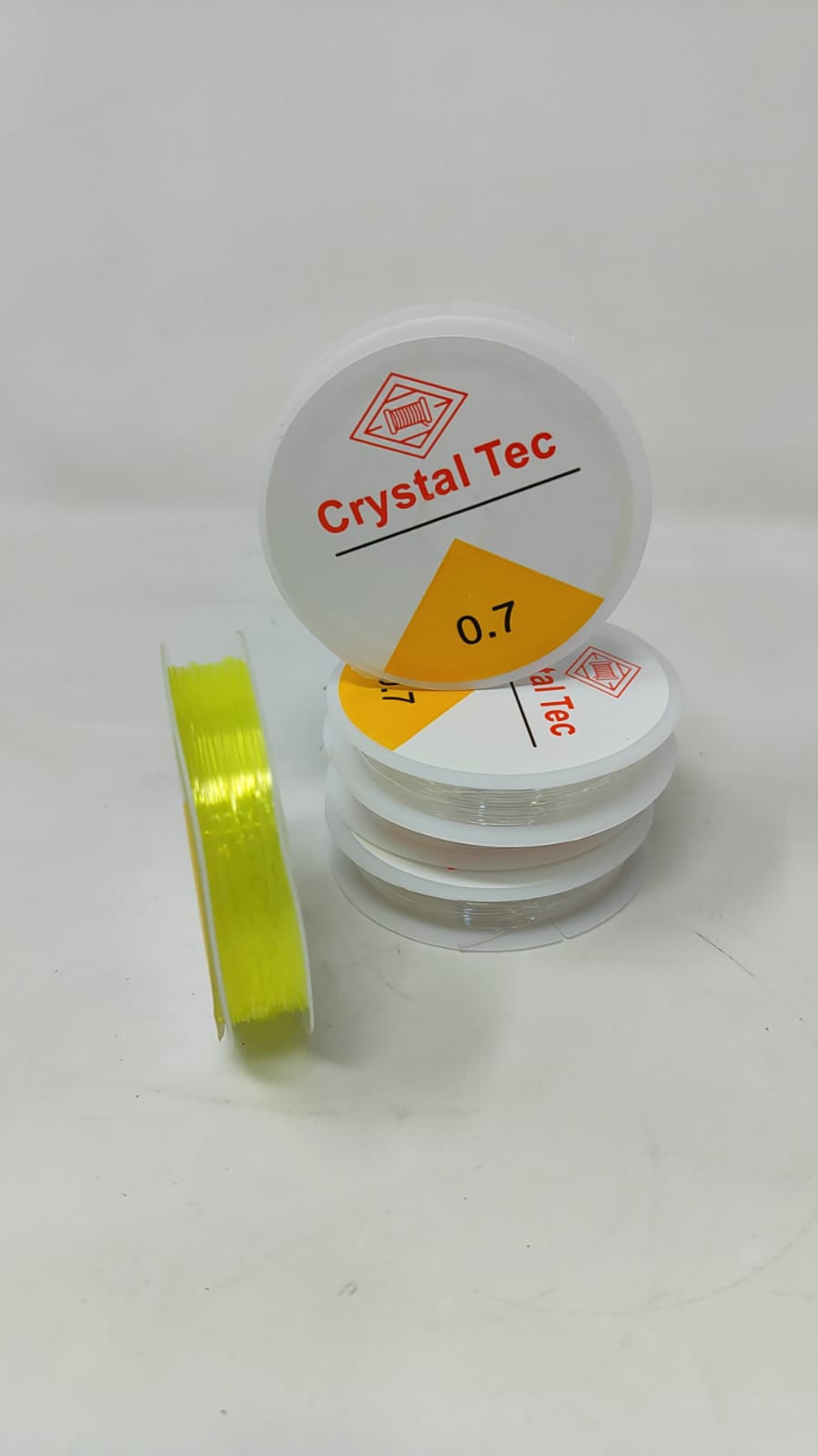 خيط خرز مرن 0.7 ملم، خيط كريستال بطول 100 متر قابل للتمدد لصنع المجوهرات بنفسك والقلائد والسوار