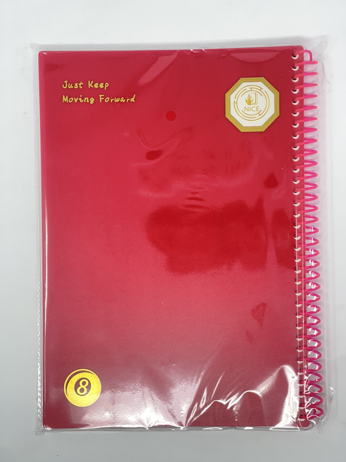 Two-part plastic notebook