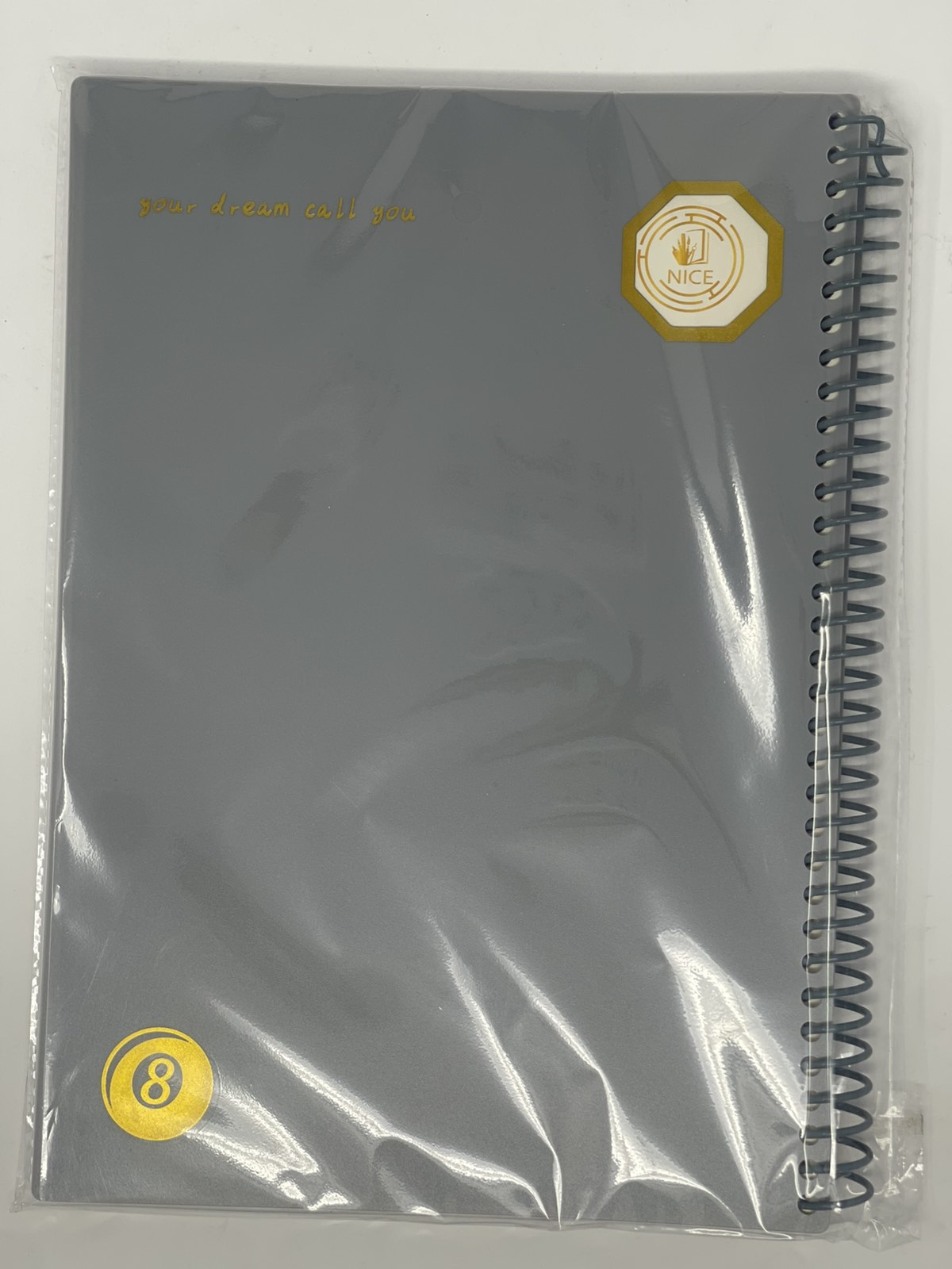 Two-part plastic notebook color option