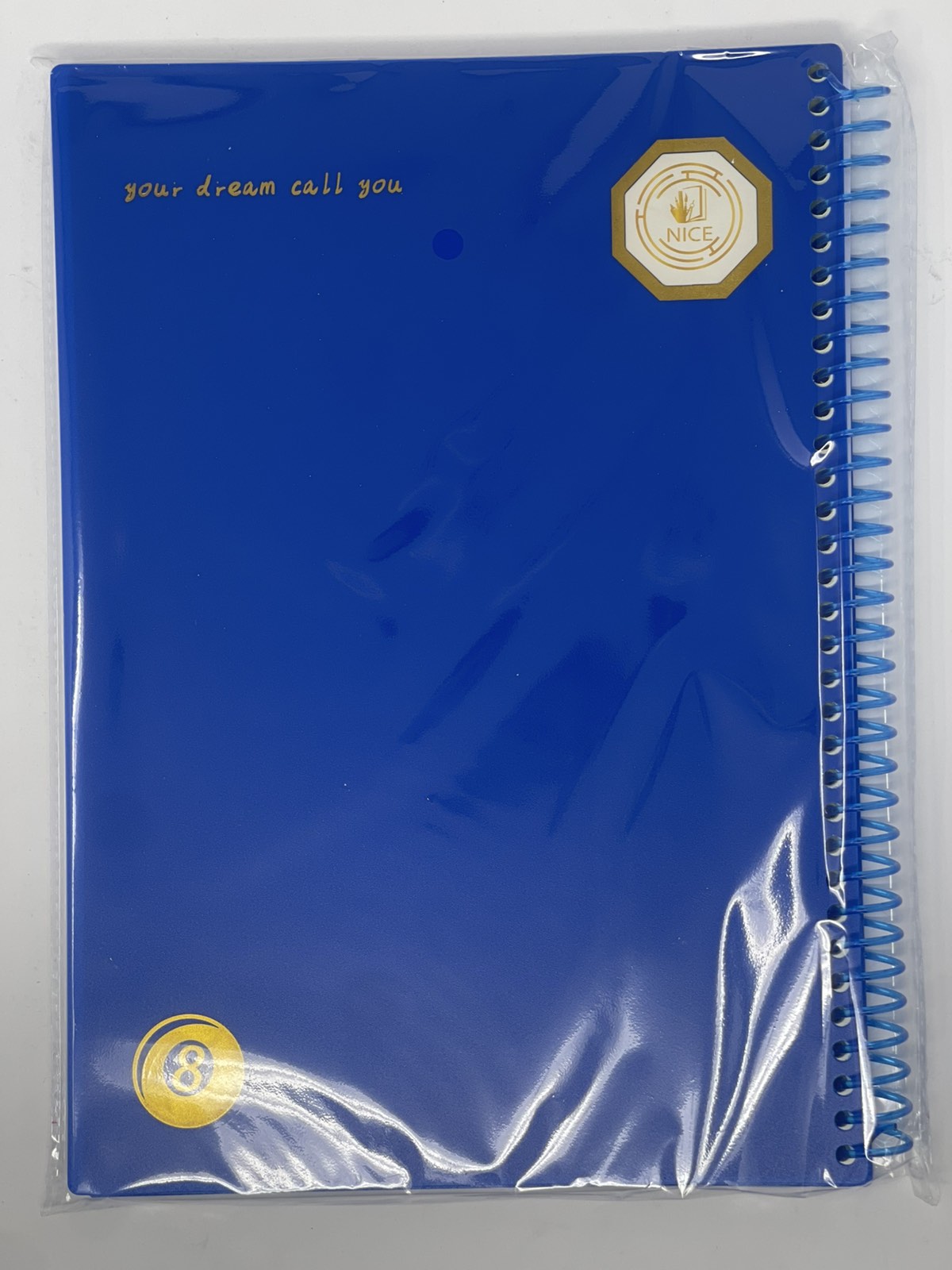 Two-part plastic notebook