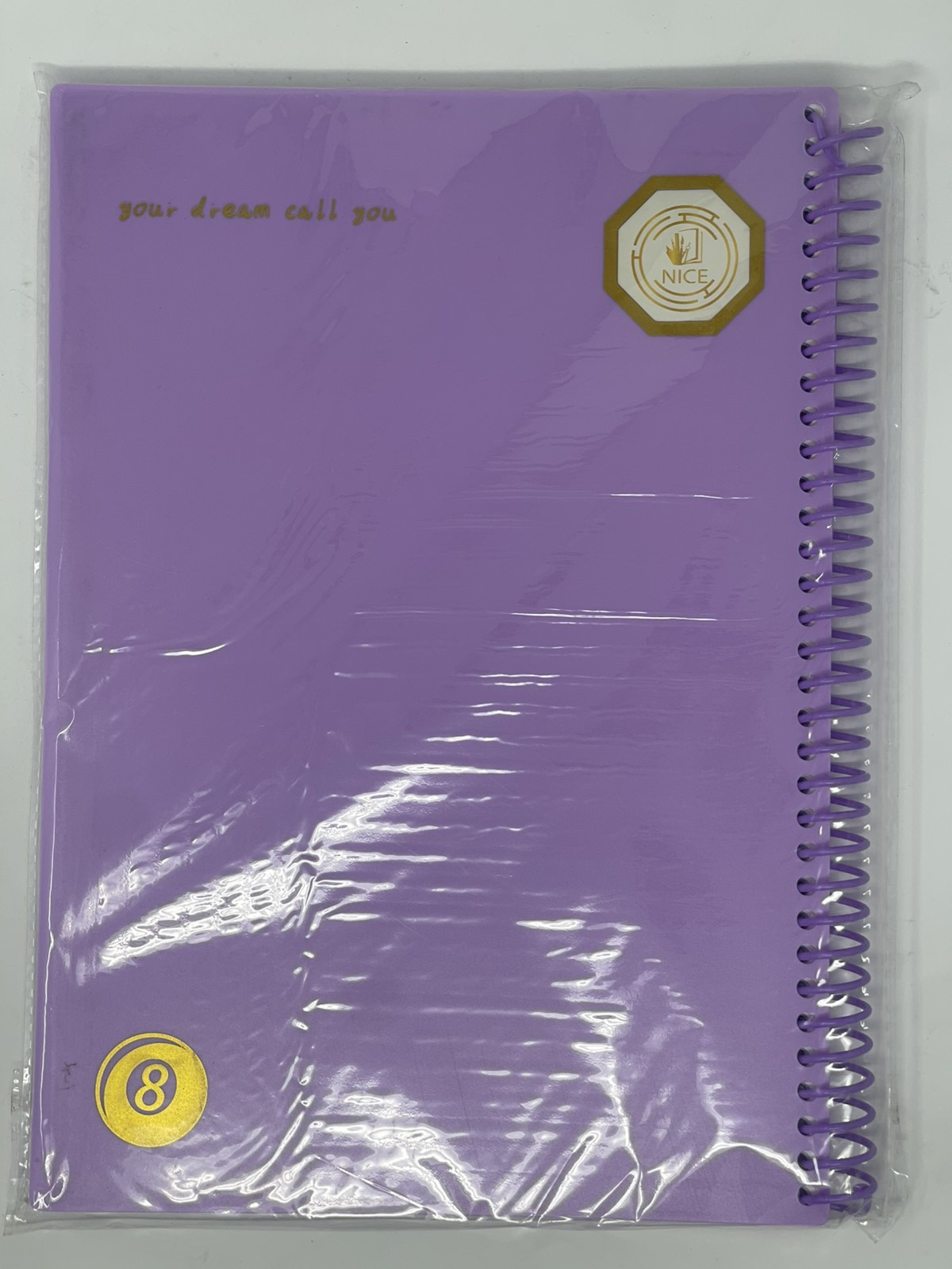 Two-part plastic notebook color option