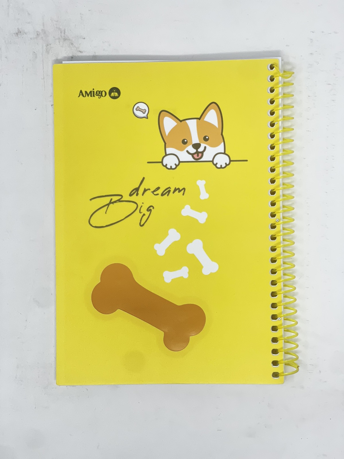 دفتر ملاحظات  على رسم كاريكاتوري لكلب كورجي