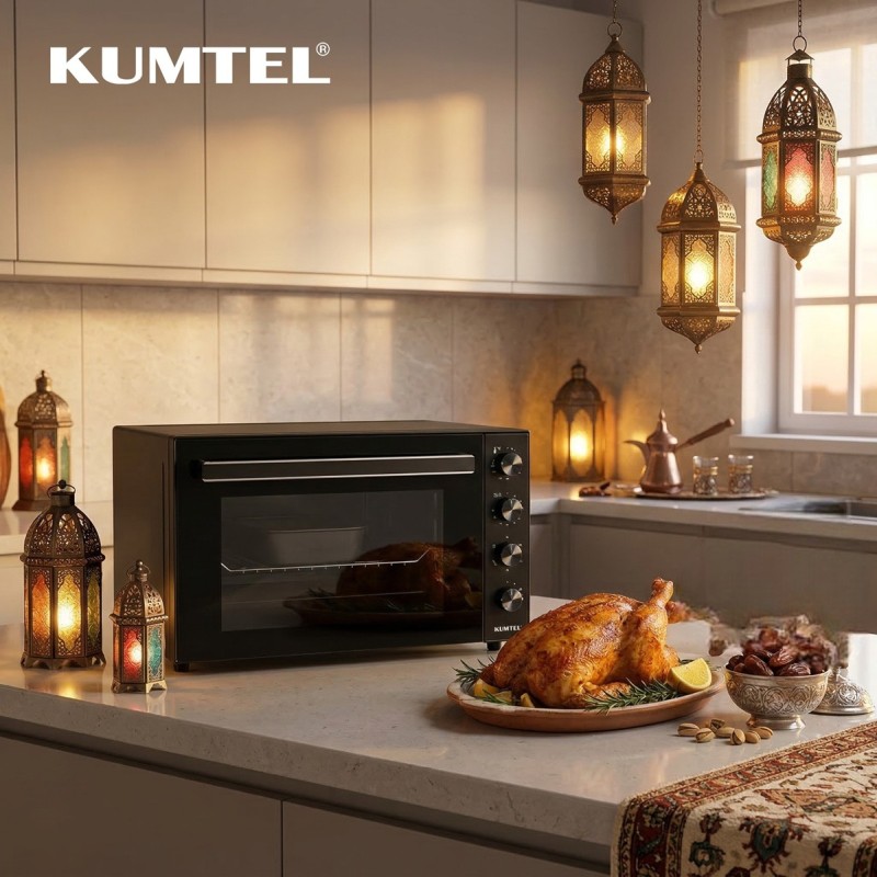 KUMTEL - Table oven Electric - Black- LX-9645
