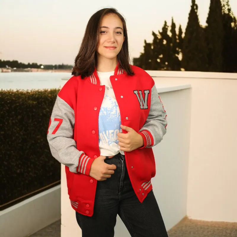 Women's Oversize Printed Embossed Jacket