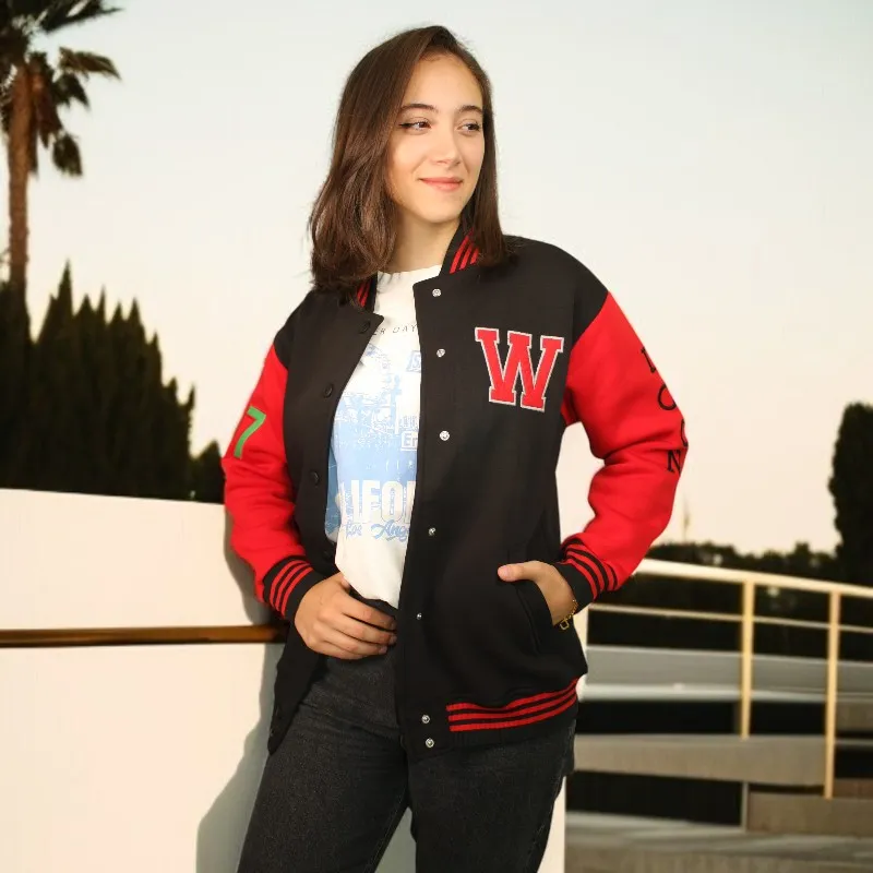 Women's Oversize Printed Embossed Jacket