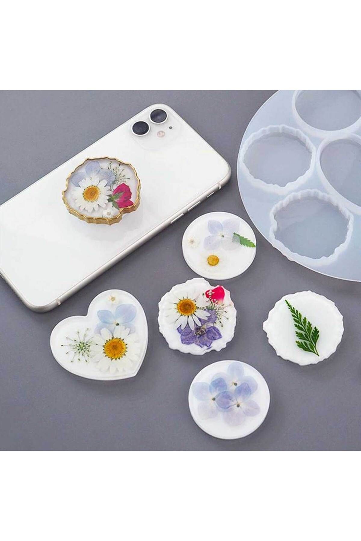 Resin Molds Silicone for Keychain Multiple Shapes