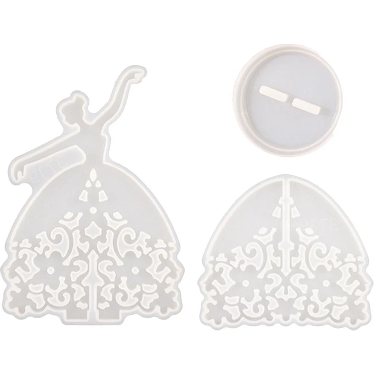 قالب راتنج سيليكون على شكل فتاة راقصة