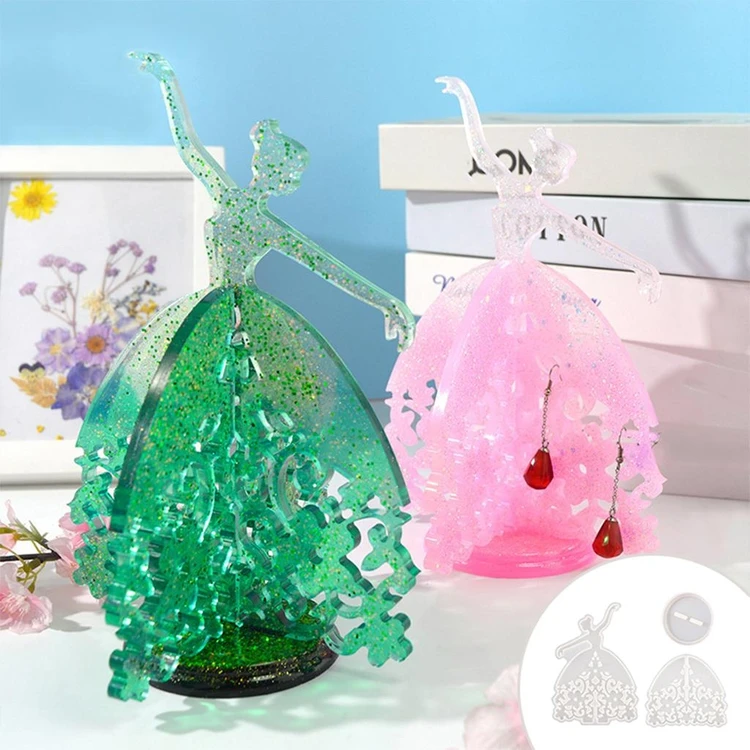 قالب راتنج سيليكون على شكل فتاة راقصة